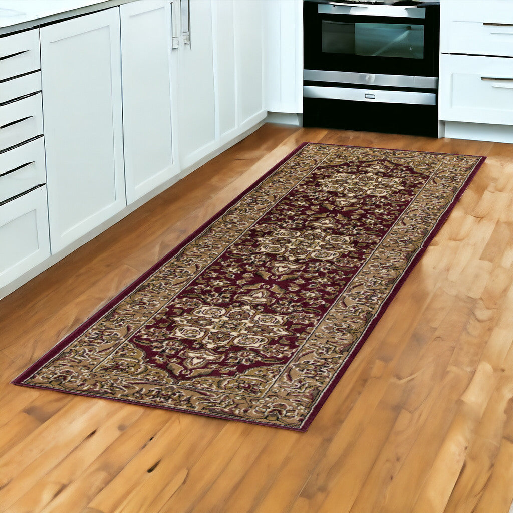 7' X 10'  Polypropylene Red Or  Beige Area Rug