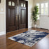 7' X 10'  Polypropylene Blue Area Rug