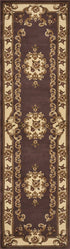 2' X 3' Polypropylene Plum Or Ivory Accent Rug