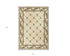 5'X8' Ivory Machine Woven Hand Carved Fleur De Lis Indoor Area Rug