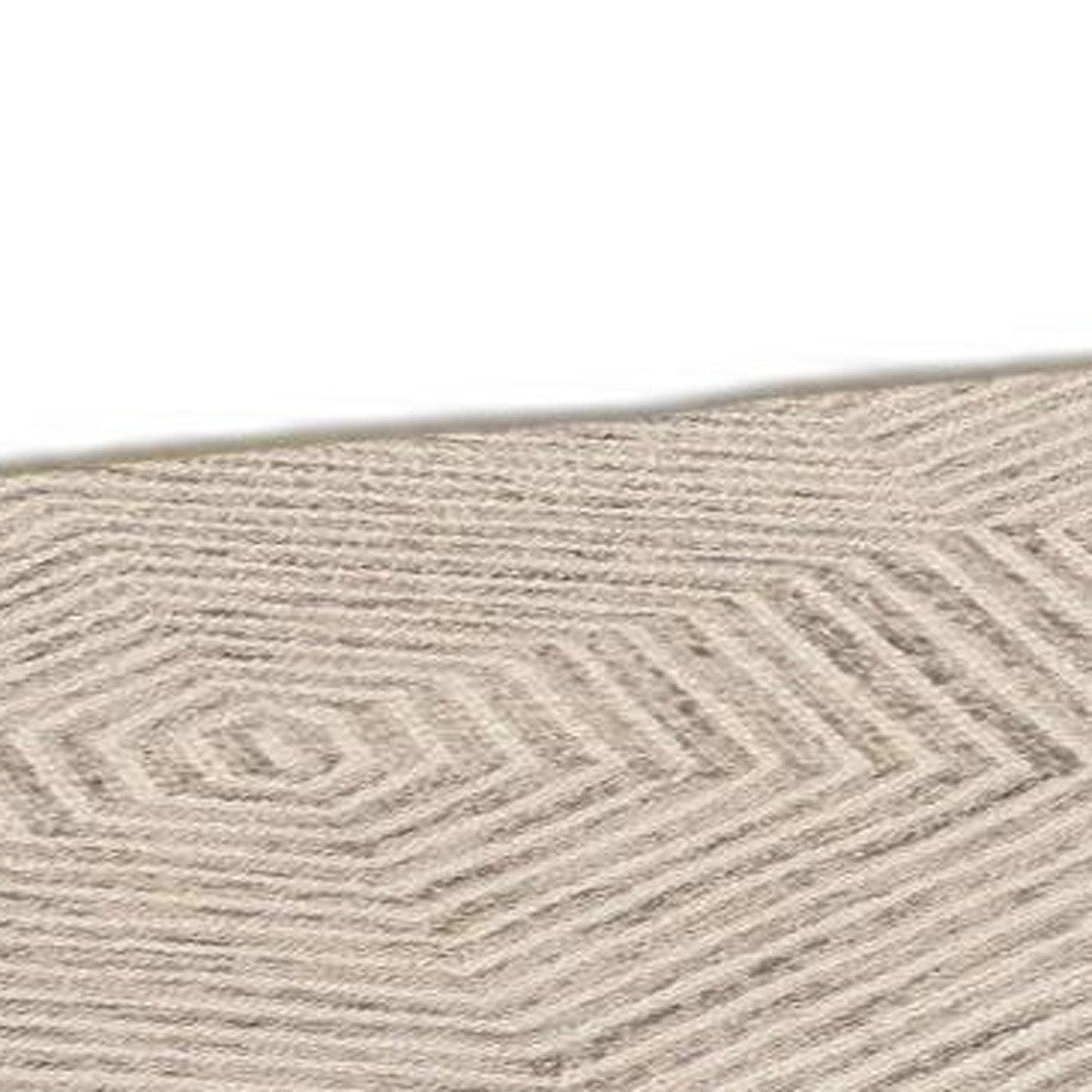 8' X 10'  Wool Ivory  Area Rug