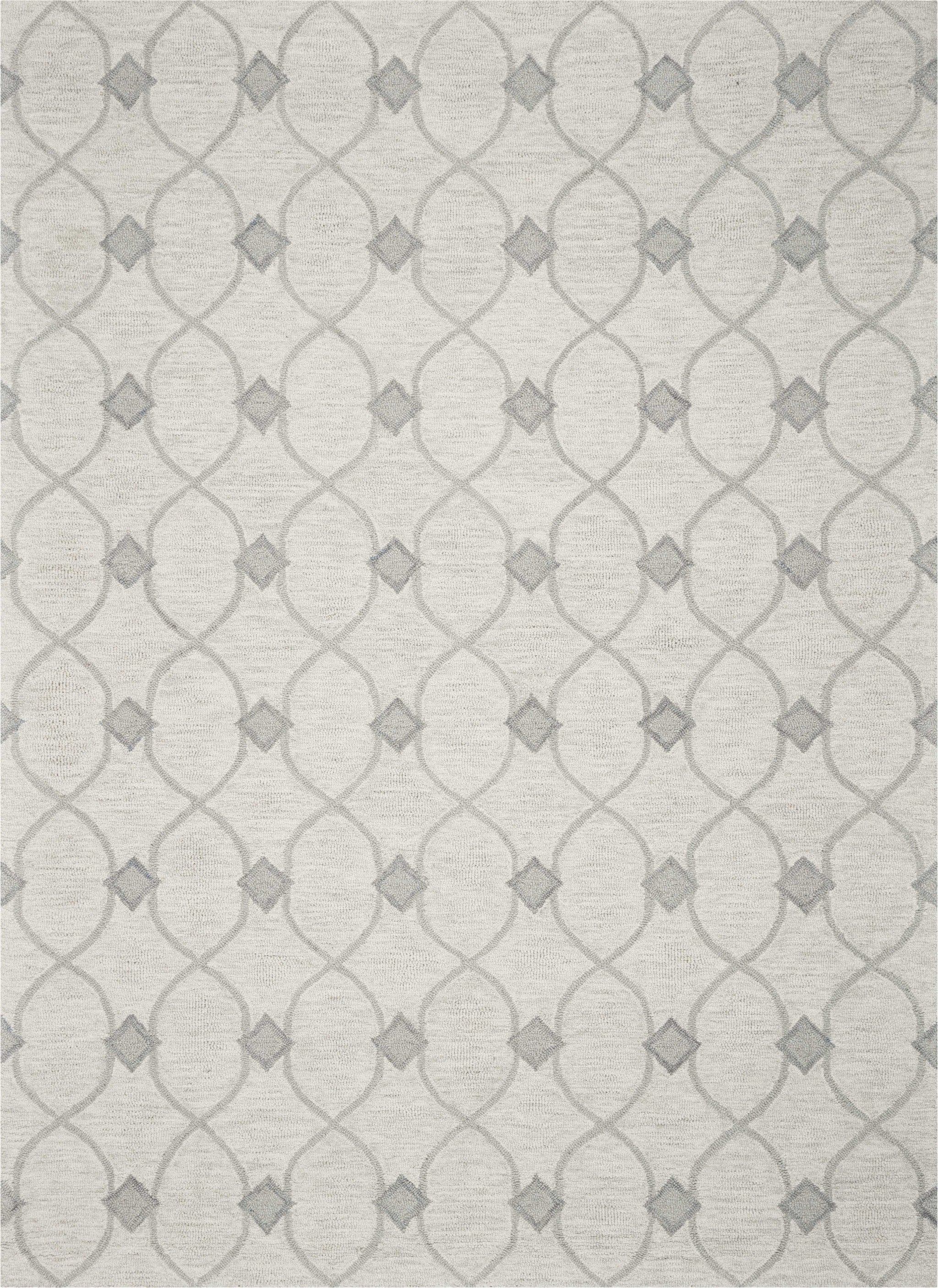 9' X 12'  Wool Ivory  Area Rug