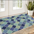 7' X 9'  Uv Treated Polypropylene Blue Area Rug