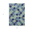 7' X 9'  Uv Treated Polypropylene Blue Area Rug