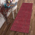 5' X 7' Red Heather Plain Indoor Area Rug