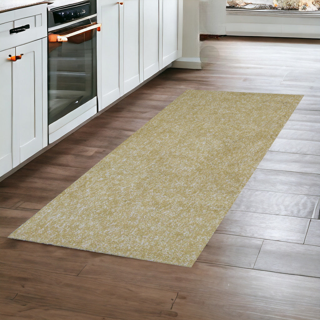 8'X10' Yellow Heather Indoor Shag Rug