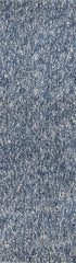 8' X 11'  'Indigo And Ivory Heather Shag Area Rug