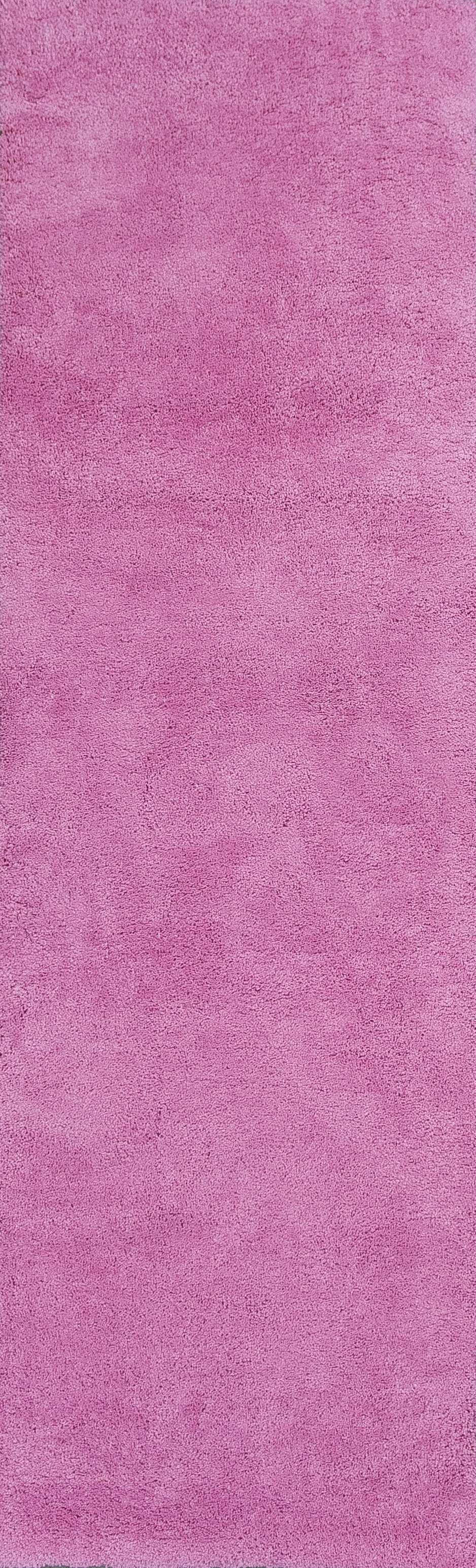 8' X 10' Polyester Hot Pink Area Rug