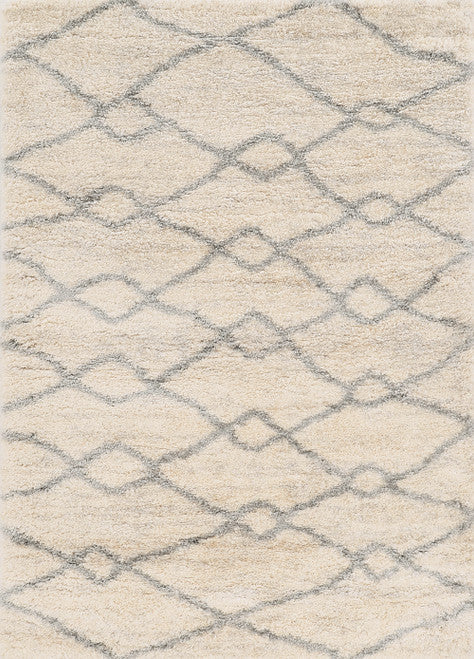 7' X 9'  Polypropylene Ivory Or Grey Area Rug