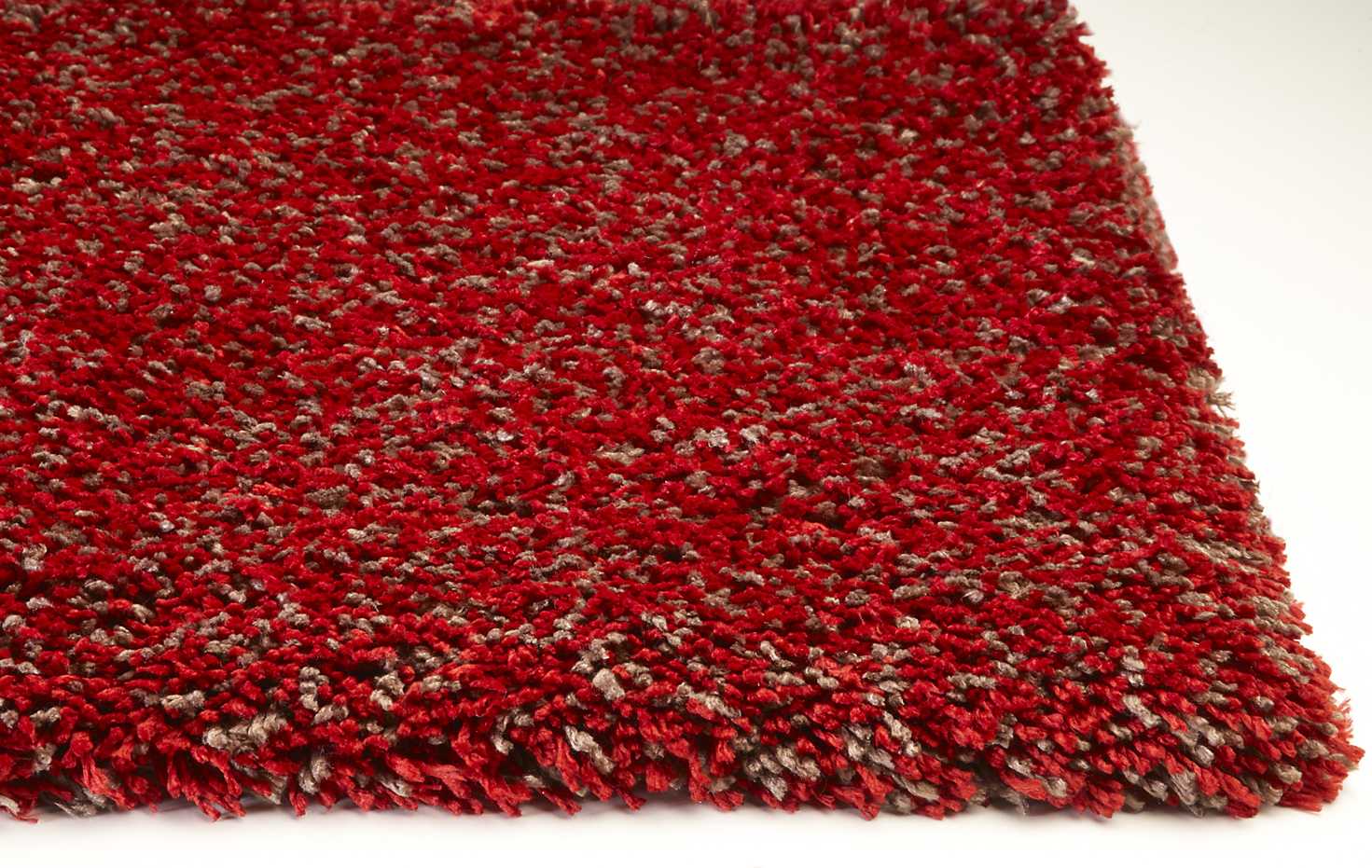 5' X 7' Red Heather Plain Indoor Area Rug