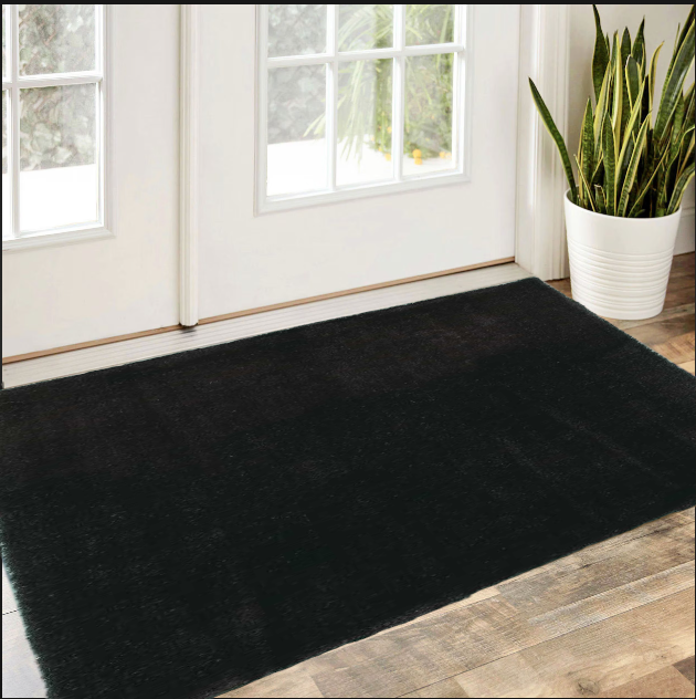 8' X 11' Espresso Brown Shag Area Rug