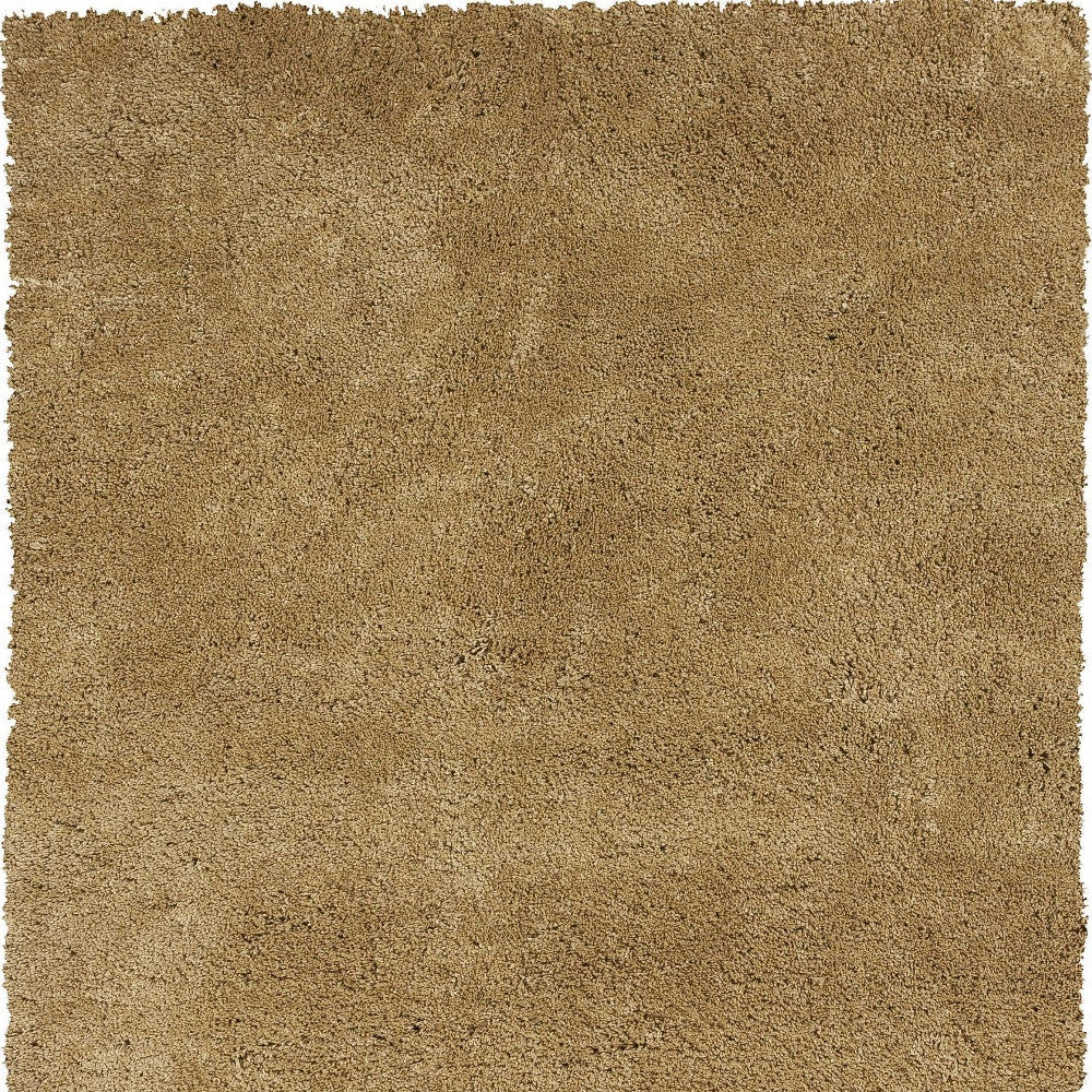 5' X 7' Gold Plain Indoor Area Rug