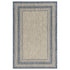 3' X 5' Uv Treated Polypropylene Grey Or Denim Area Rug