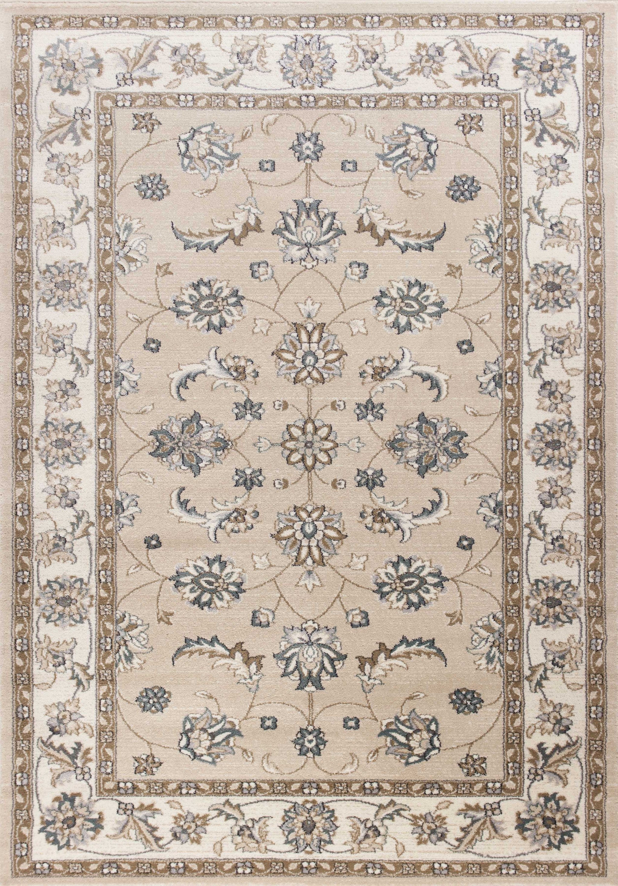 8' Round  Polypropylene Beige Or  Ivory  Area Rug