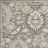 7' X 9' Grey Floral Vine Uv Treated Indoor Area Rug