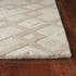 8' X 11' Ivory Wool Geometric Hand Tufted Area Rug