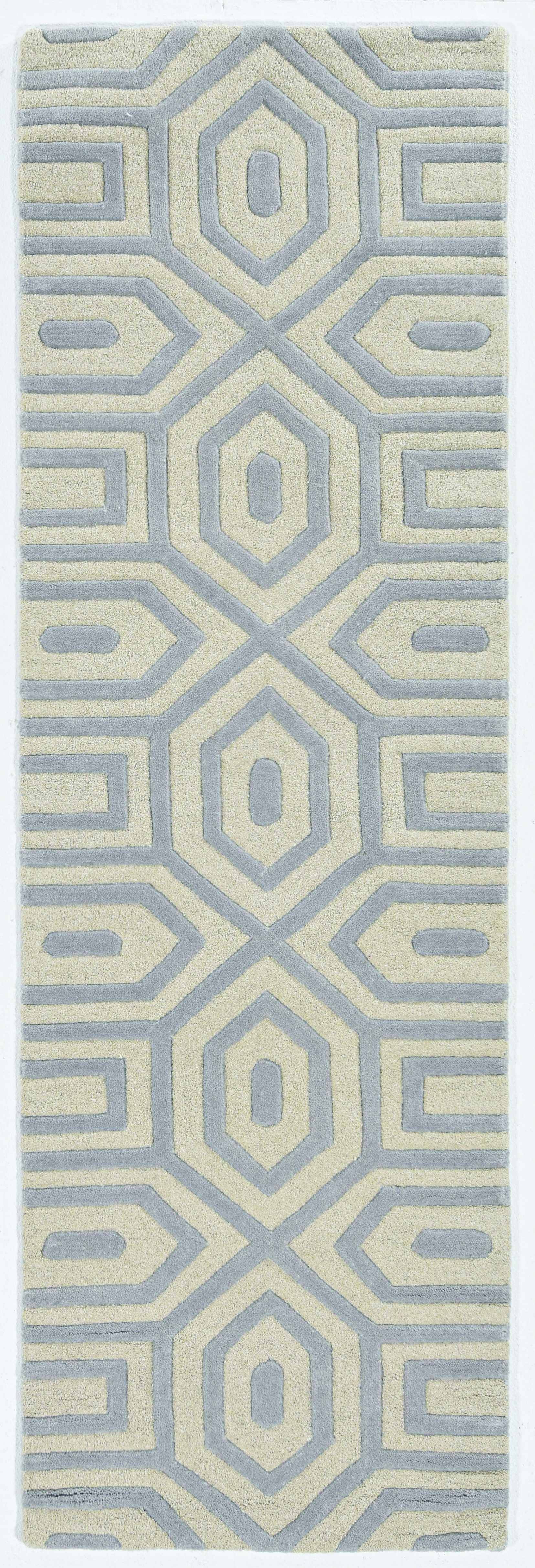 8' X 10' 6 Wool Grey Area Rug