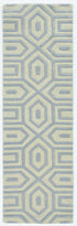 3'X5' Grey Hand Tufted Geometric Indoor Area Rug