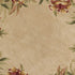 8' X 11'  Wool Ivory Tropical Greenery Area Rug