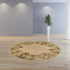 8' X 11'  Wool Ivory Tropical Greenery Area Rug