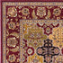 8'X11' Red Machine Woven Traditional Quatrefoil Indoor Area Rug