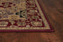 8'X11' Red Machine Woven Traditional Quatrefoil Indoor Area Rug