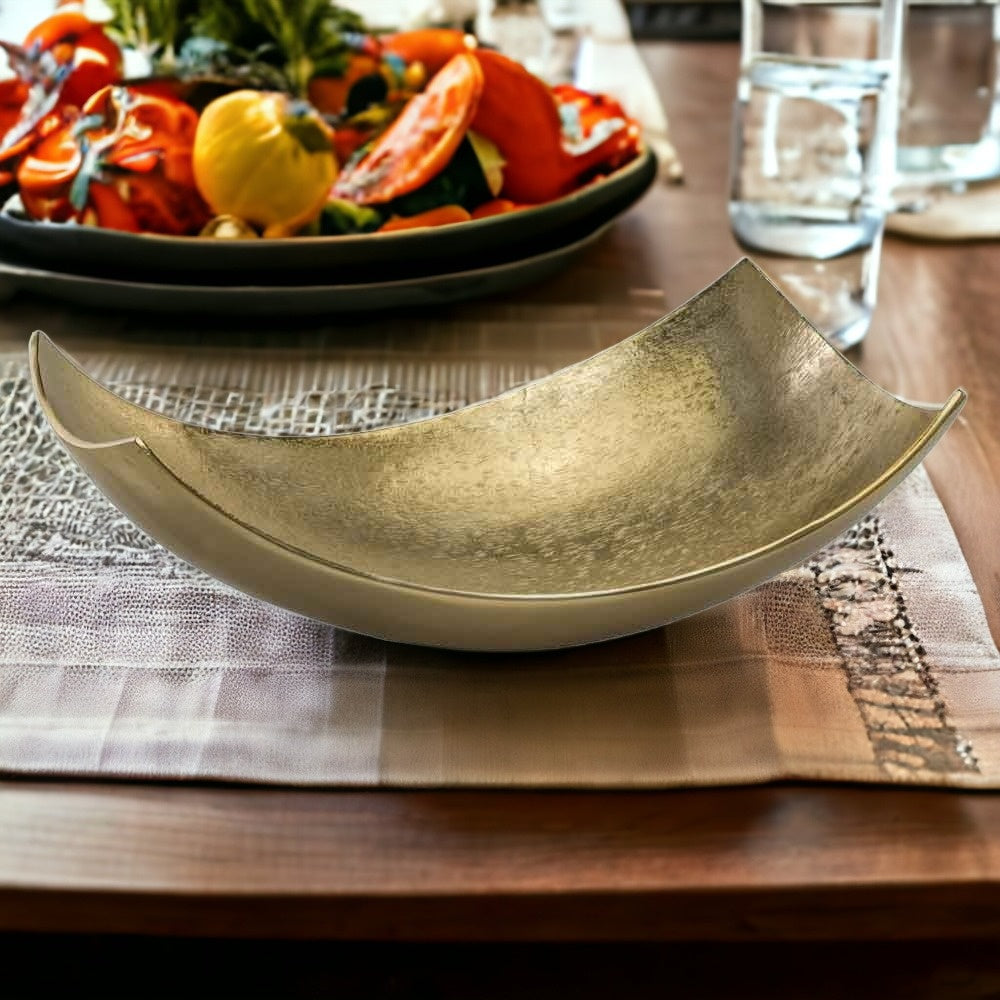 6" Gold Aluminum Decorative Bowl