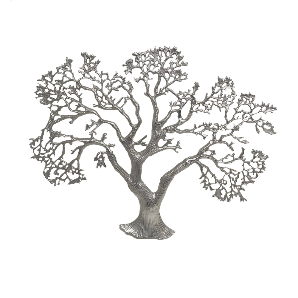 Silver Banyan Tree Sculptural Wall Decor