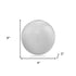 3" White Enameled Aluminum Decorative Sphere