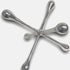 12" Silver Finish Extra Large Decorative Jack