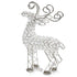 19" Silver Metal Reindeer Figurine