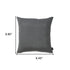 Set Of 2 Grey Brushed Twill Decorative Throw Pillow Covers