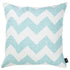 Aqua Blue Chevron Printed Decorative Throw Pillow Cover