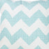 Aqua Blue Chevron Printed Decorative Throw Pillow Cover