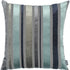 Set Of 2 Blue Variegated Stripe Decorative Pillow Covers