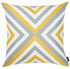 Yellow And Gray Geometric Decorative Throw Pillow Cover