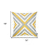 Yellow And Gray Geometric Decorative Throw Pillow Cover