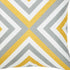 Yellow And Gray Geometric Decorative Throw Pillow Cover