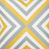 Yellow And Gray Geometric Decorative Throw Pillow Cover