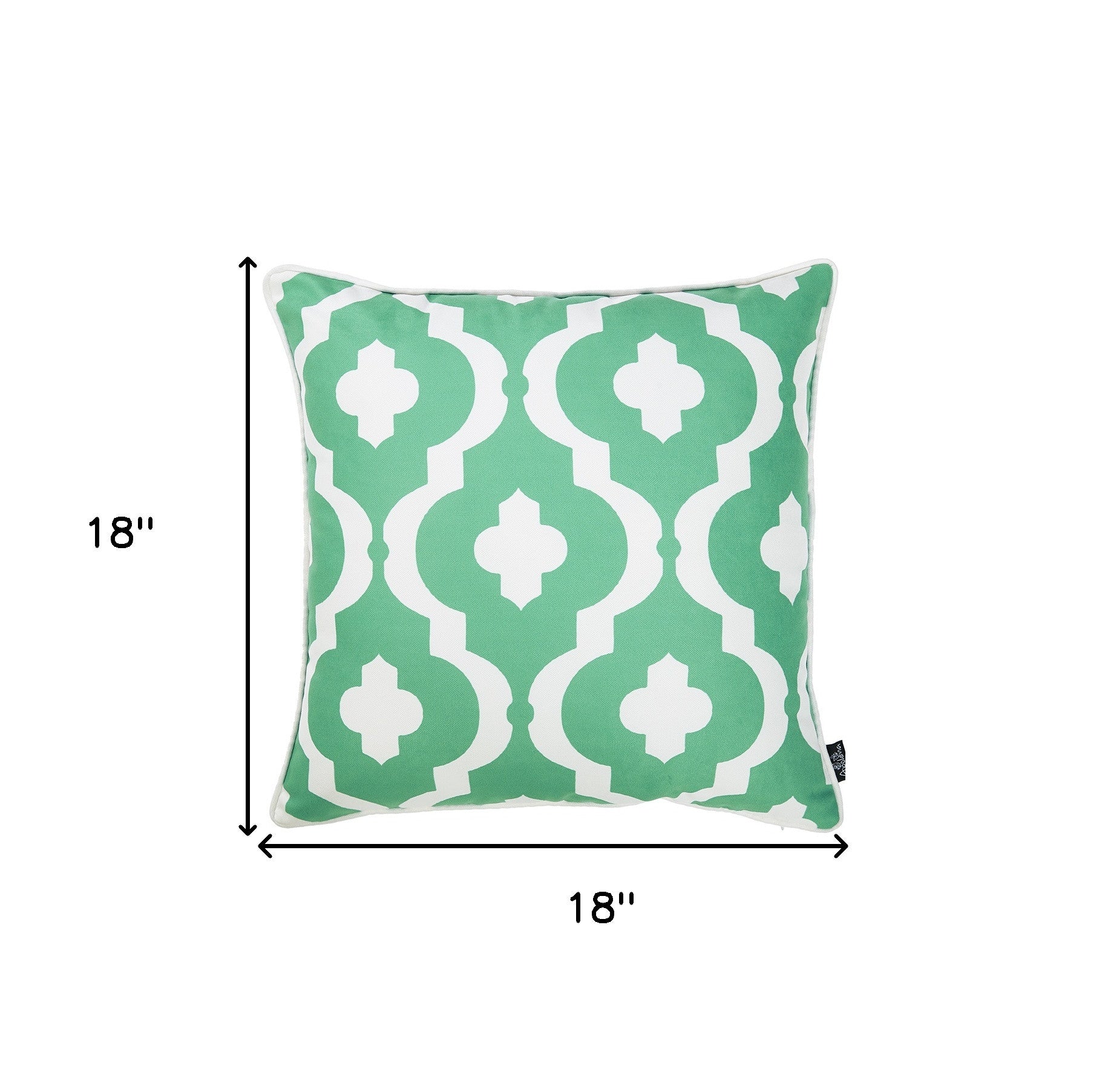 Turquoise Moroccan Geo Decorative Throw Pillow Cover