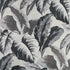 Gray Jacquard Tropical Leaf Decorative Throw Pillow Cover