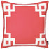 Square Red And White Geometric Decorative Throw Pillow Cover