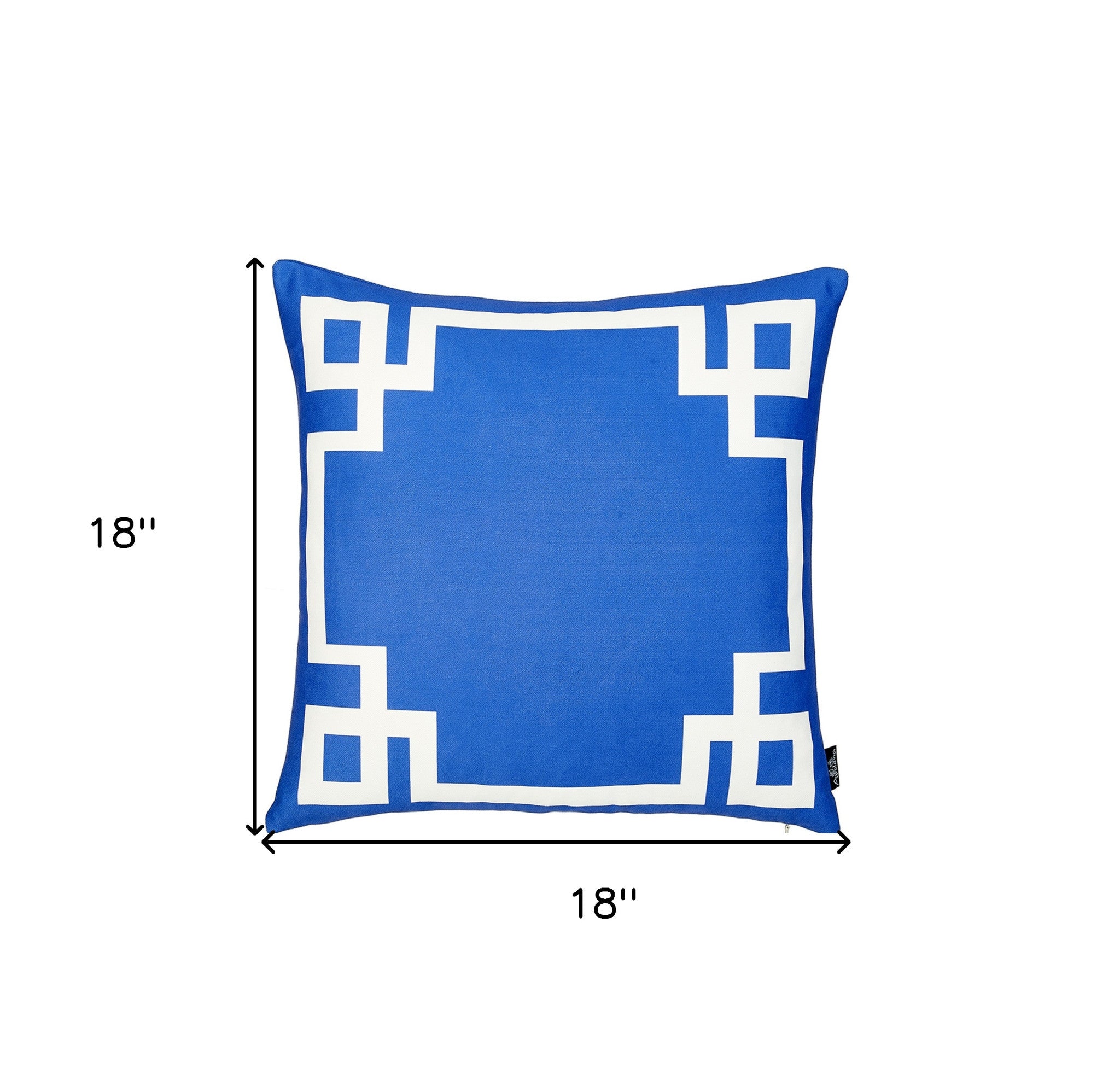 Nautical Blue And White Geometric Decorative Throw Pillow Cover