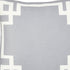 18" Light Grey And White Geometric Decorative Throw Pillow Cover