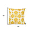 Yellow And White Lattice Decorative Throw Pillow Cover