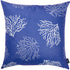 Square Blue Coral Reef Decorative Throw Pillow Cover