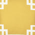 Yellow And White Geometric Decorative Throw Pillow Cover