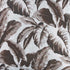 Brown Jacquard Tropical Leaf Decorative Throw Pillow Cover