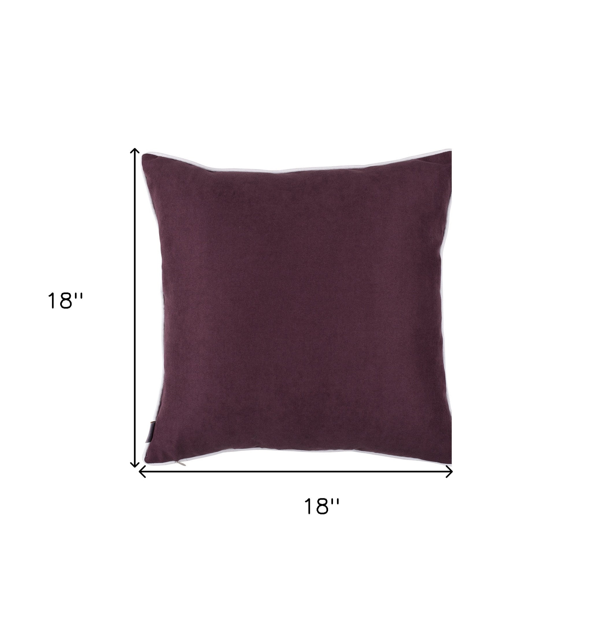 Purple Geometric Lines Decorative Throw Pillow Cover