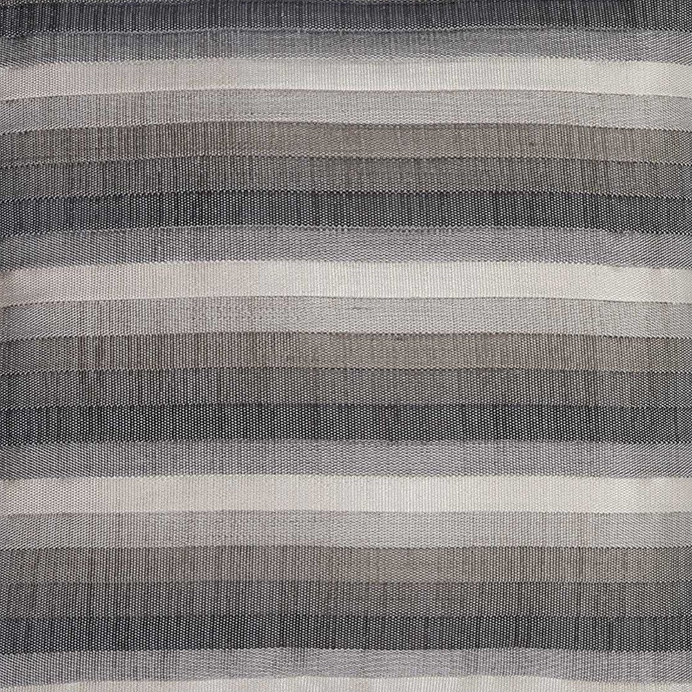 Gray Taupe And White Stripe Decorative Throw Pillow Cover